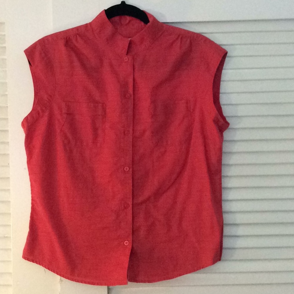 Calvin Klein Jeans Coral Blouse Size L